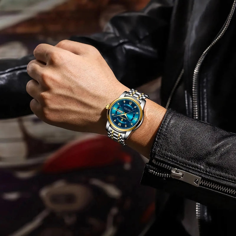 men's luminous quartz watch, view 11 - MRSLM