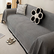 Woven cotton sofa cover blanket, view 4 - MRSLM