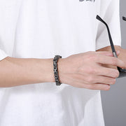 welded woven titanium steel bracelet, view 2 - MRSLM