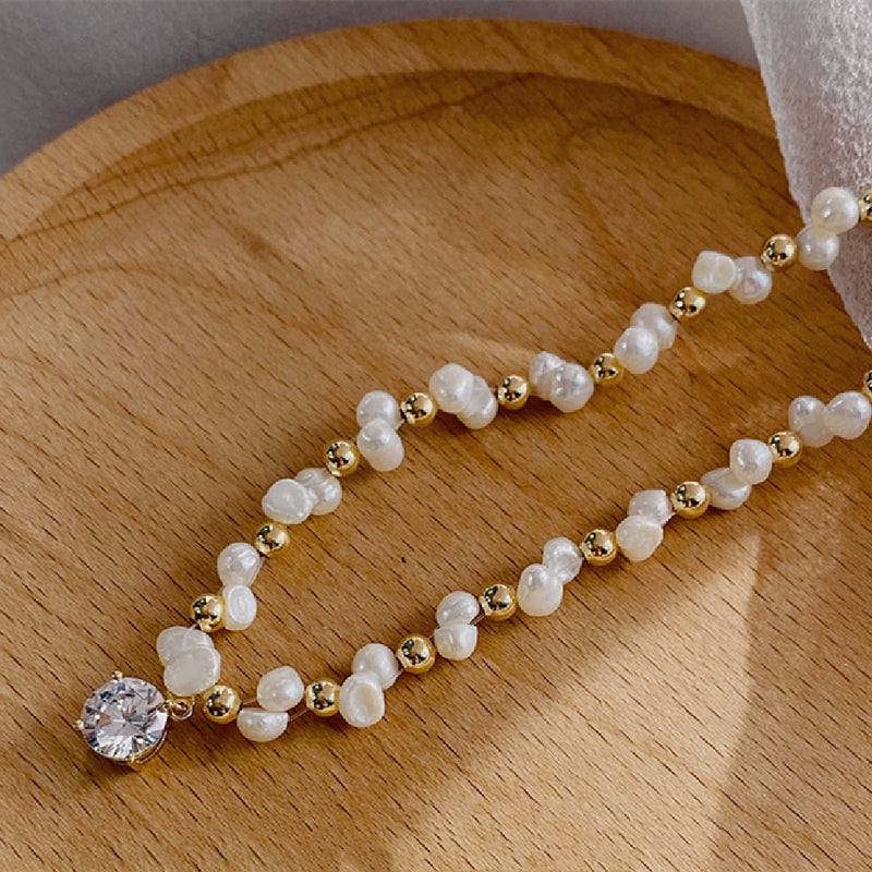 pearl necklace with gift box, view 5 - MRSLM