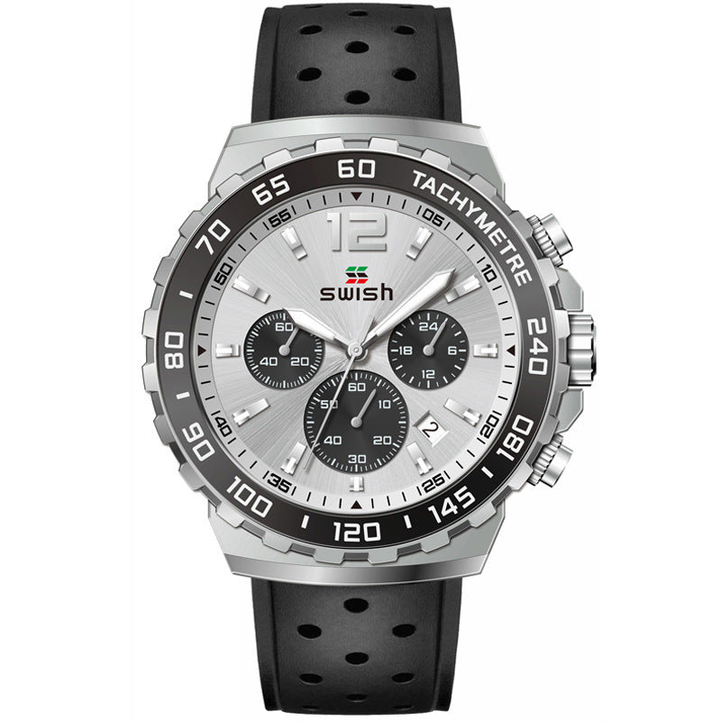 Men's luminous sports quartz watch, view 9 - MRSLM