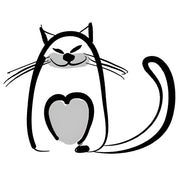 ceramic peach heart pet bowl, view 4 - MRSLM