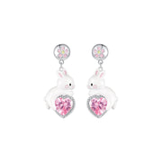 heart rabbit earrings, view 2 - MRSLM