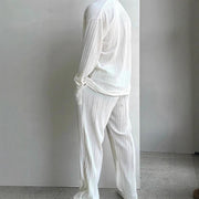 men's button shirt and trousers set, view 3 - MRSLM
