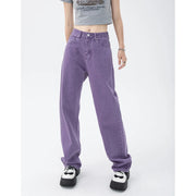 vintage purple high waist jeans, view 3 - MRSLM