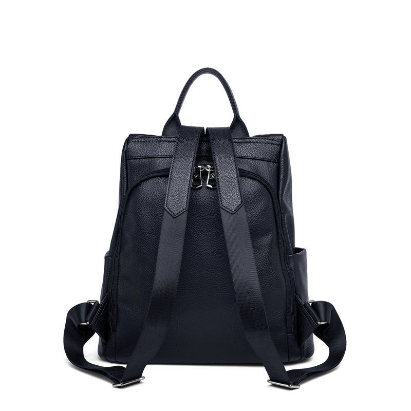 genuine leather women's backpack, view 6 - MRSLM