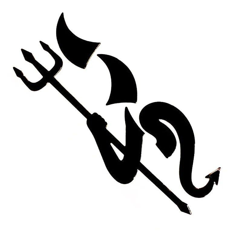 3D little devil horns car sticker - MRSLM