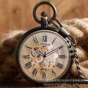 open-face automatic mechanical pocket watch, view 10 - MRSLM