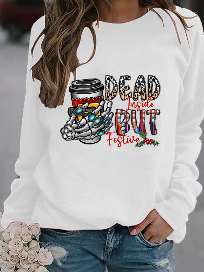 Pumpkin Printed Thin Sweater Women