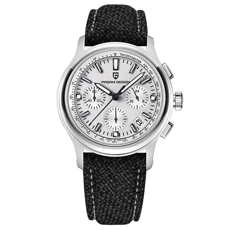 men's sports chronograph quartz watch, view 3 - MRSLM