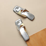 women's leather summer slippers, view 25 - MRSLM