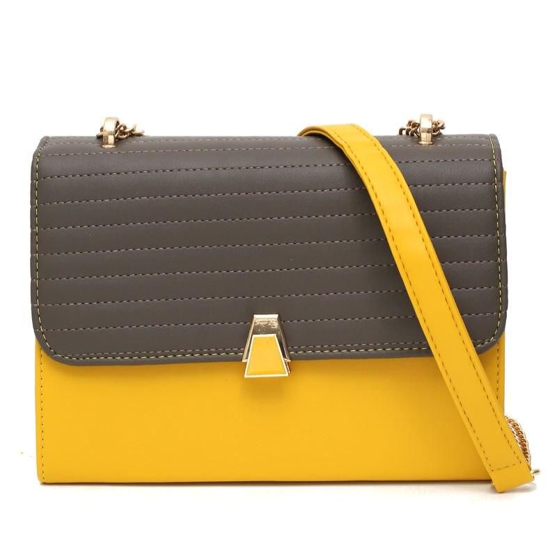 color block quilted shoulder bag, view 4 - MRSLM