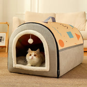plush pet bed house, view 7 - MRSLM