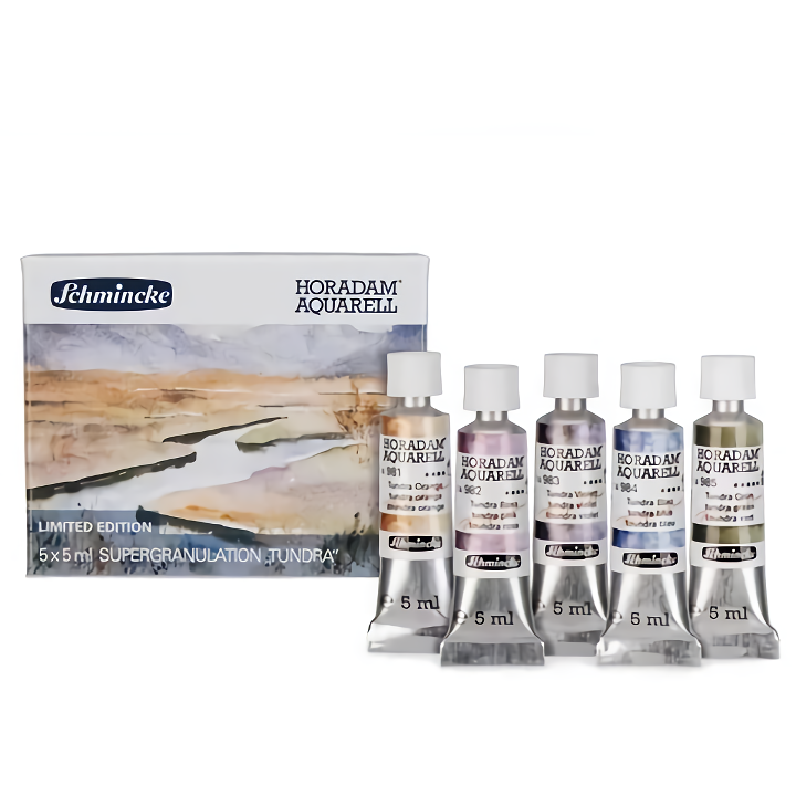 5-color tubular watercolor paint set, view 6 - MRSLM