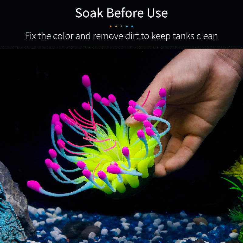 glowing coral aquarium decoration, view 11 - MRSLM