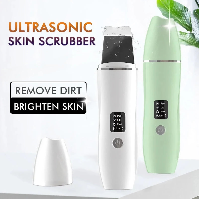 ultrasonic facial skin scrubber, view 4 - MRSLM