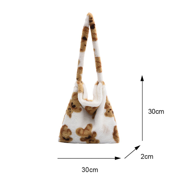 plush shoulder handbag, view 19 - MRSLM