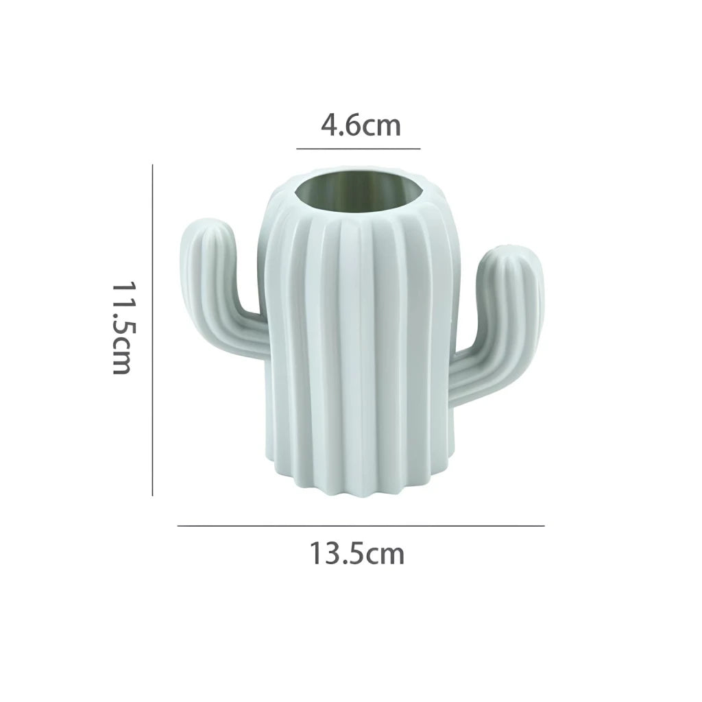 Cactus Desktop Organizer Pencil Pen Holder Brush Pot Stationery Desk Organizer