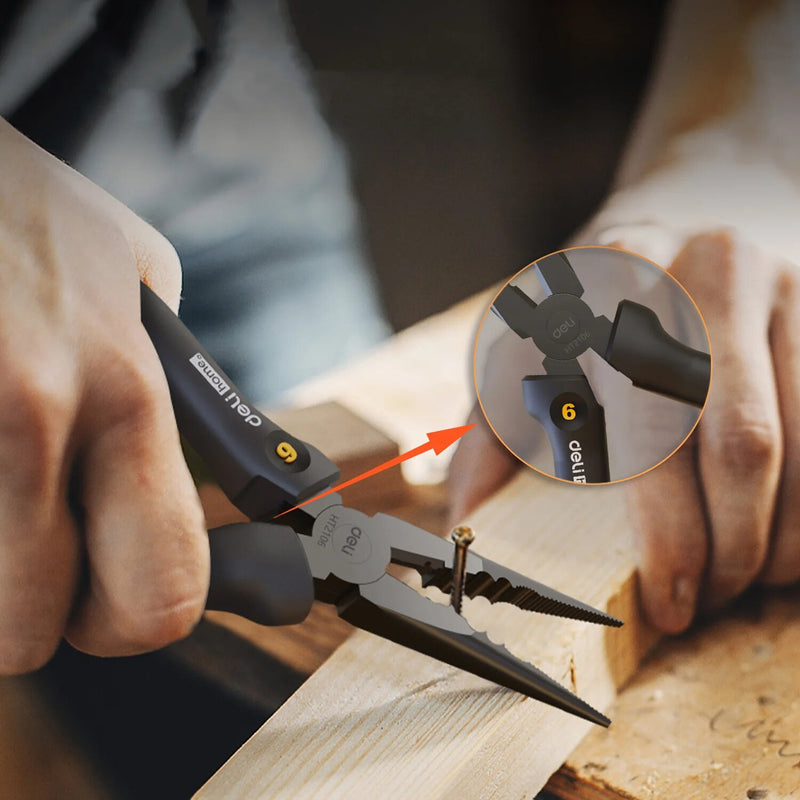 6-inch long nose pliers, view 5 - MRSLM
