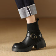women's genuine leather ankle boots, view 5 - MRSLM