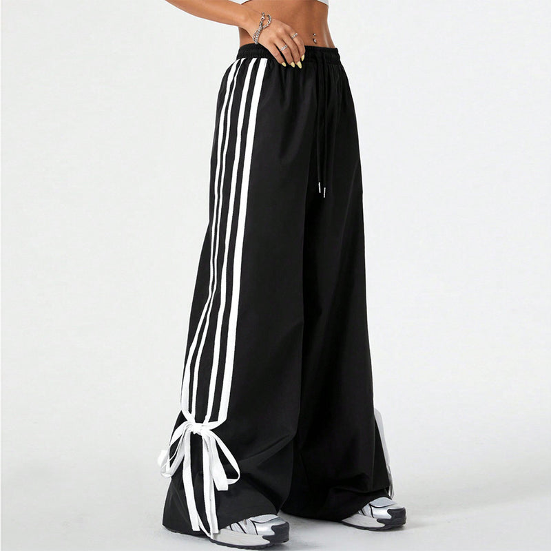 Women's Clothes Casual Pants Slimming High Waist Wide Legs Trousers