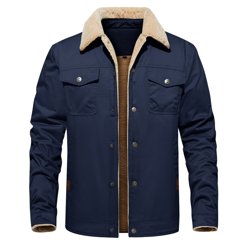 Men's sherpa lined trucker jacket, view 6 - MRSLM
