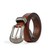 Elegant genuine leather women's belt, view 2 - MRSLM