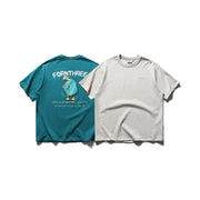 retro loose cotton T-shirt, view 5 - MRSLM