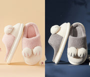 cat's claw cotton slippers, view 3 - MRSLM