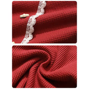 women's lace V-neck blouse, view 9 - MRSLM