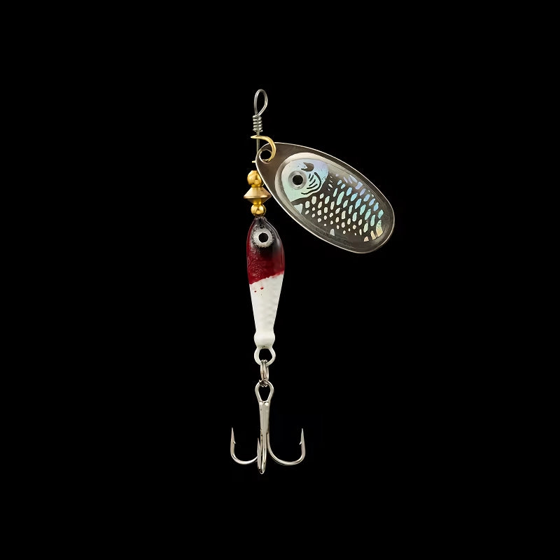 rotating metal spinner fishing lure, view 8 - MRSLM