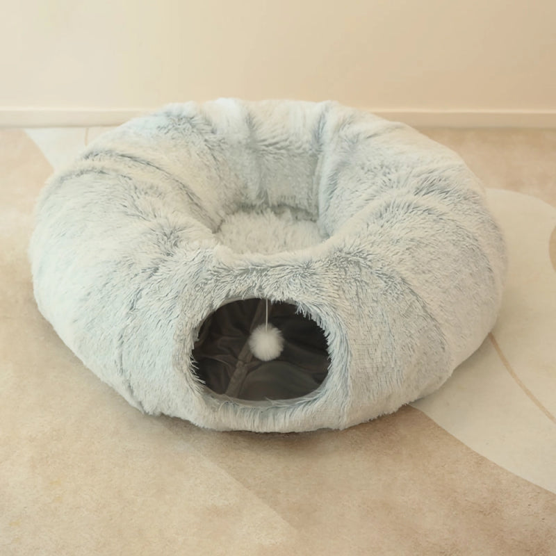 cozy cat tunnel bed, view 2 - MRSLM