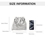 Cartoon embossed bucket bag, view 8 - MRSLM