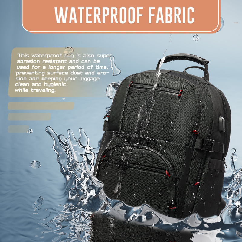business travel laptop backpack, view 7 - MRSLM