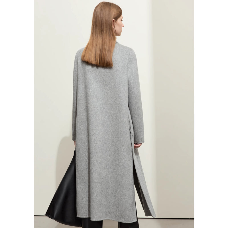 women's long wool coat, view 6 - MRSLM