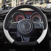 microfiber leather steering wheel cover for Suzuki Swift, view 3 - MRSLM