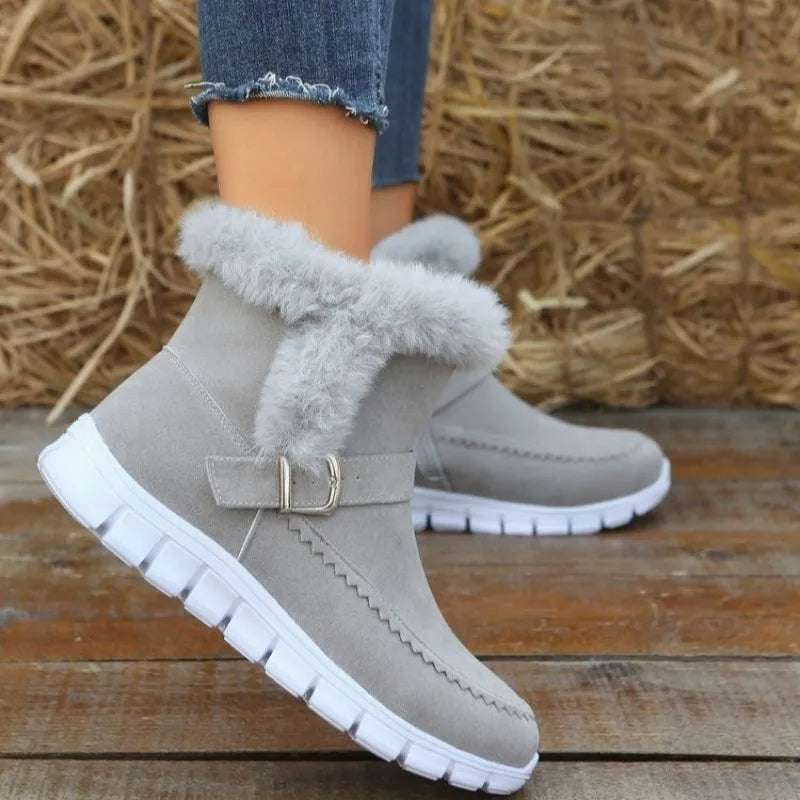 women's plush snow ankle boots, view 7 - MRSLM