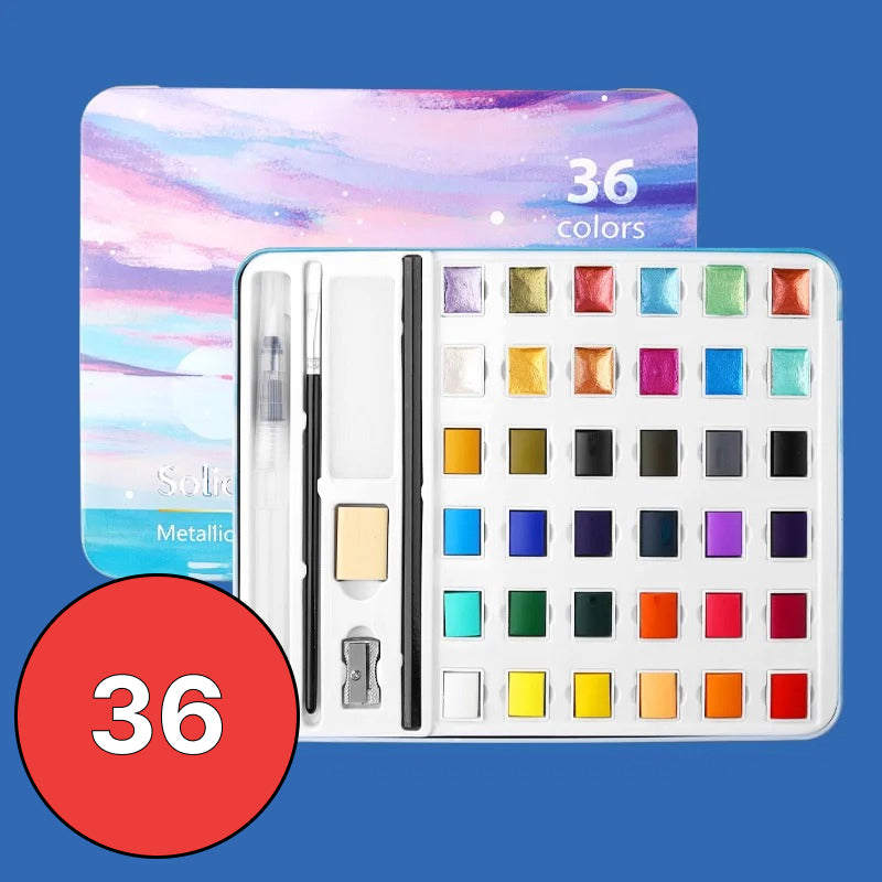 solid watercolor paint set, view 4 - MRSLM