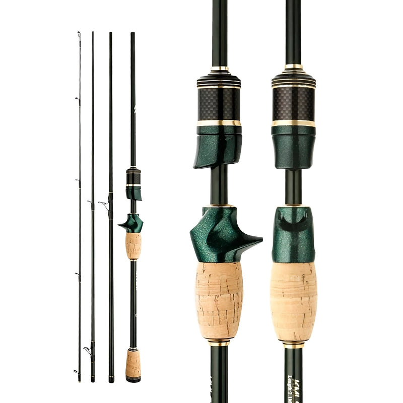 portable carbon travel fishing rod, view 3 - MRSLM