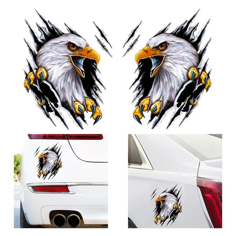 universal cartoon eagle vehicle sticker, view 5 - MRSLM