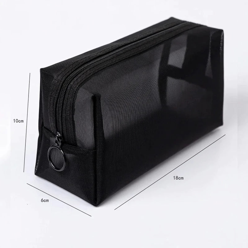 transparent mesh makeup bag, view 8 - MRSLM