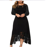 Women's lace high waist dress, view 2 - MRSLM
