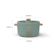 mini electric cooking pot with food steamer, view 8 - MRSLM