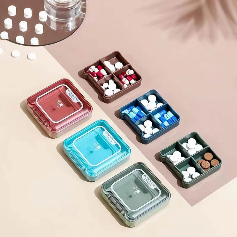 moisture-proof 4-cell pill box - MRSLM
