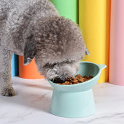 elevated cat and dog bowl with 45-degree tilt, view 9 - MRSLM