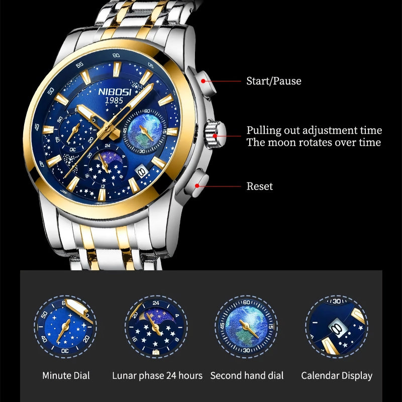 men's chronograph sports watch, view 12 - MRSLM