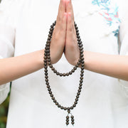 vintage 108 bead Buddhist bracelet, view 2 - MRSLM