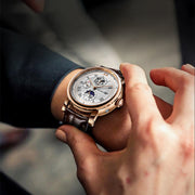 Men's automatic moon phase watch, view 3 - MRSLM