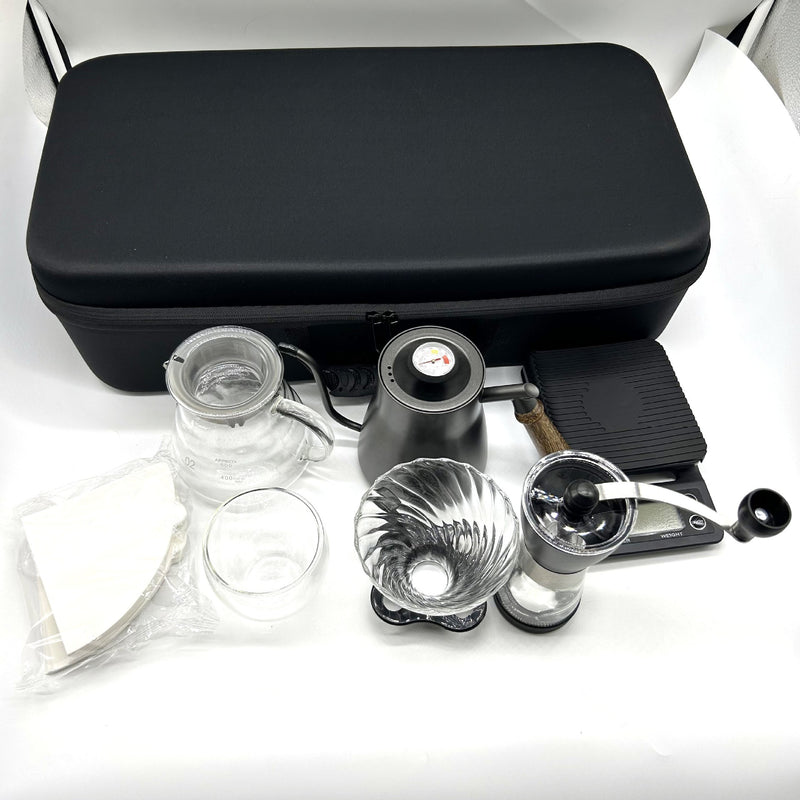 hand brew coffee set with grinder and scale, view 6 - MRSLM