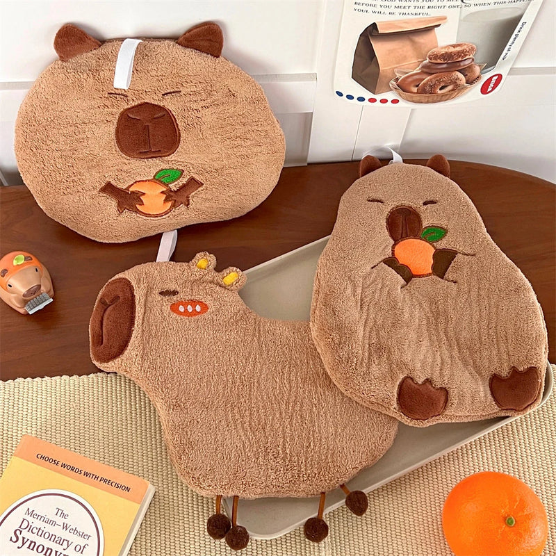 Cute capybara hanging hand towel, view 8 - MRSLM